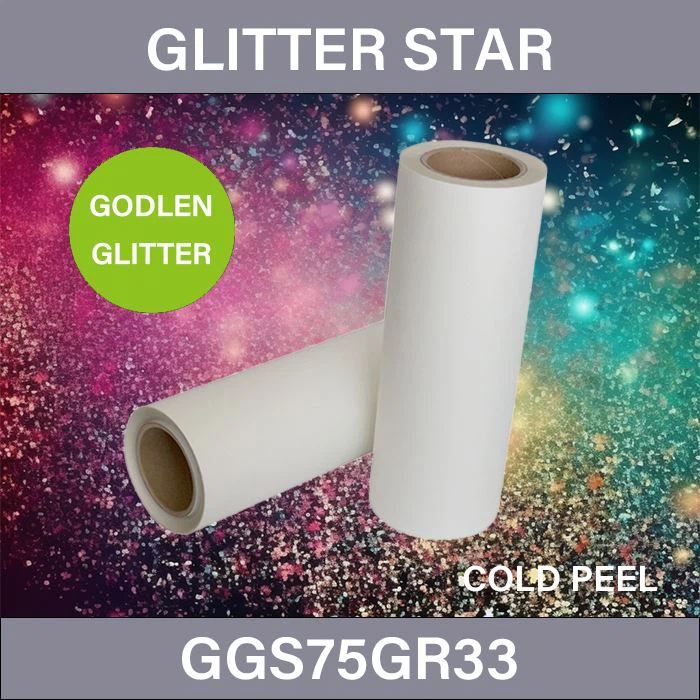 Golden Glitter DTF transzfer film