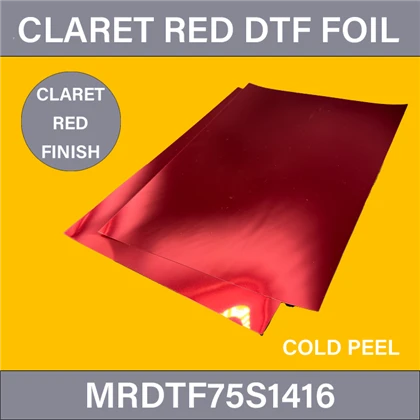 Buborék piros DTF filmlap